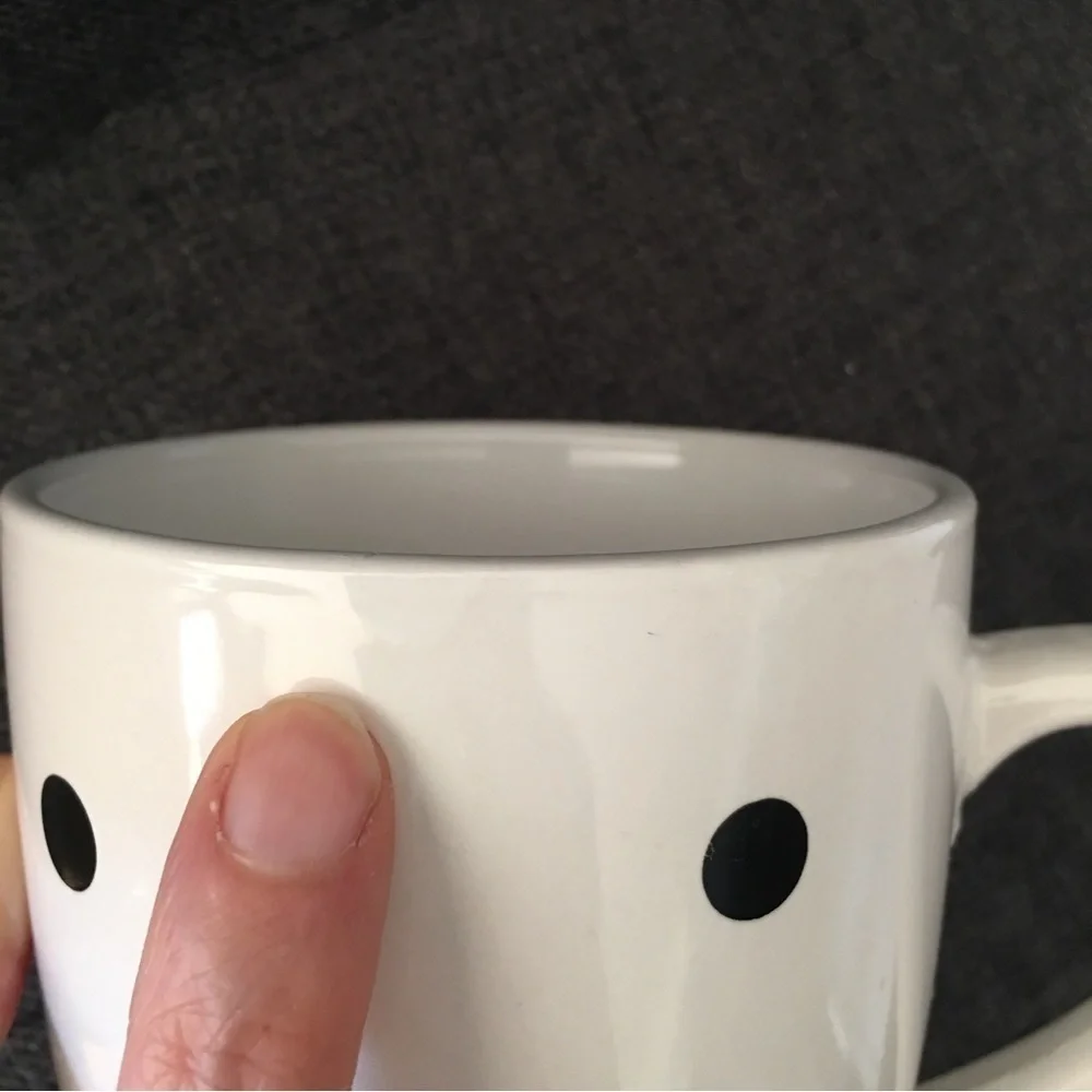 Snowman Face Mug, White, Black, Orange, 18oz